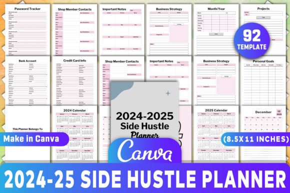 2024-2025 Side Hustle Planner: A Strategic Tool for Achieving More