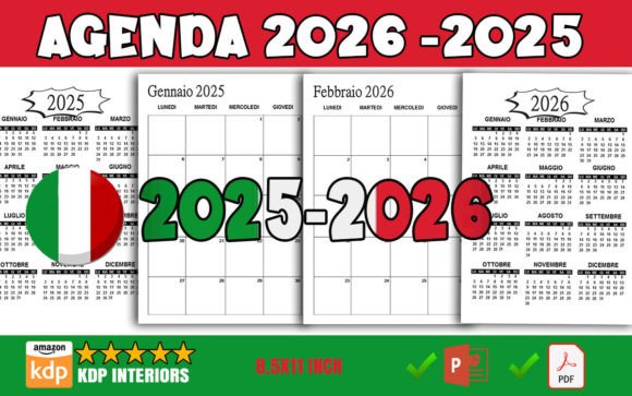 2025 - 2026 Planner Italian Edition