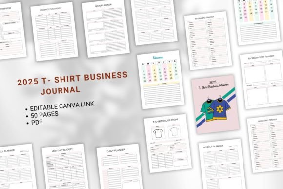 2025 T-Shirt Business Planner