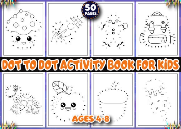 50 Dot to Dot Activity Book for Kids KDP