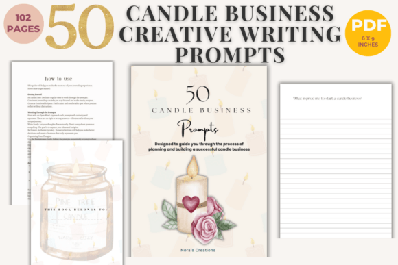 50 Writing Prompts - Candle Business: A Guide to Crafting Your Creative Journey