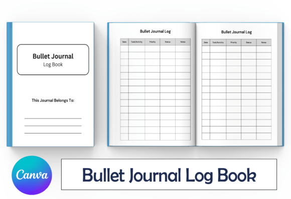 Bullet Journal Log Book for Productivity and Organization