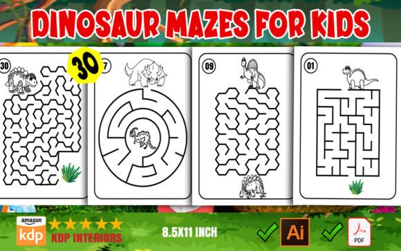 Dinosaur Mazes Pages for Kids: A Creative and Educational Tool for Young Explorers