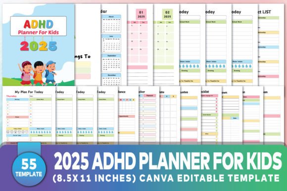 Editable 2025 ADHD Planner for Kids: A Practical Tool for Organization and Focus