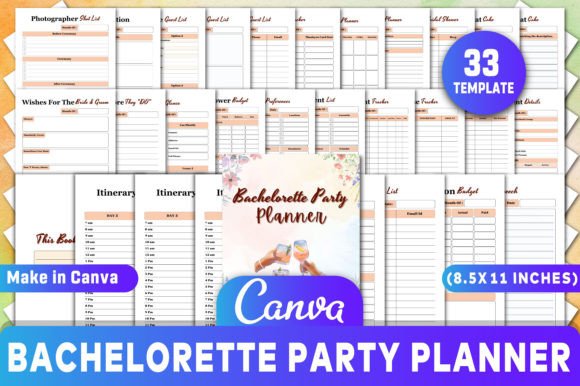 Editable Bachelorette Party Planner