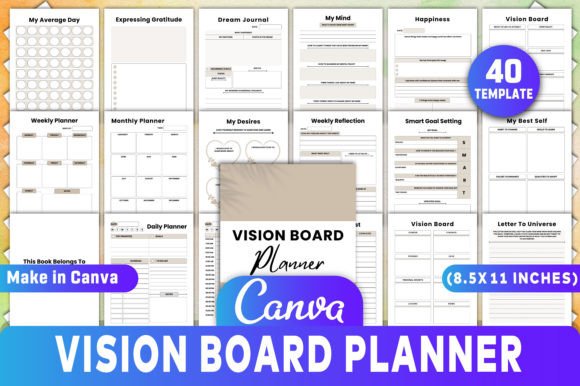 Editable Vision Board Planner: A Powerful Tool for Achieving Your Goals