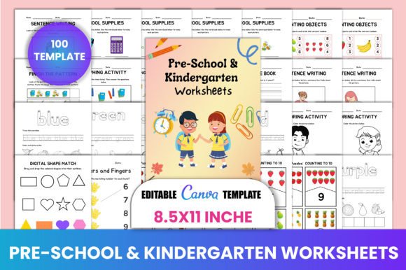 KIDS Pre-School Kindergarten Worksheet