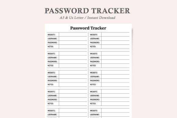Password Tracker Printable: A Practical Approach to Secure and Organize Your Digital Life