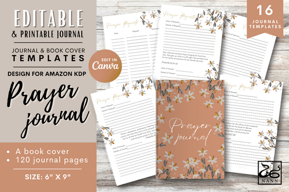 Prayer Journal for KDP Editable 119: A Versatile Tool for Creative and Spiritual Expression