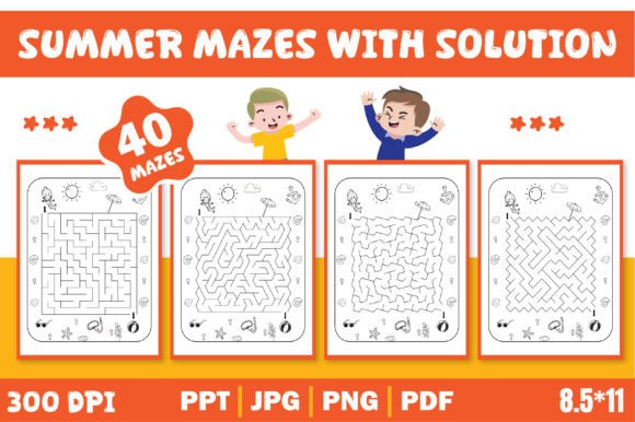 Summer Mazes for Kids Editable Template: A Practical Resource for Educators and Parents